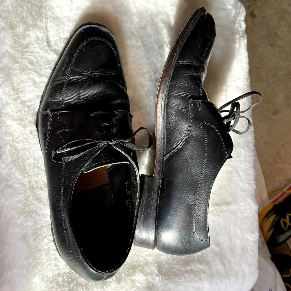 The Florsheim Shoe Men Size 10 D Black Leather Dress 618307